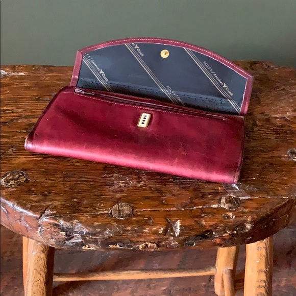 Rolfs burgundy leather wallet vintage - Picture 3 of 5